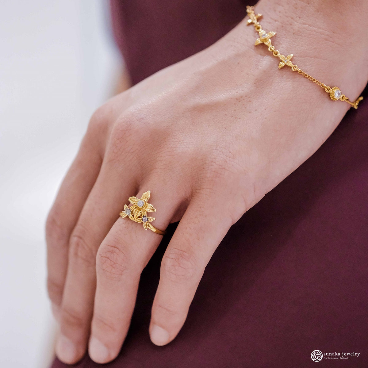 Cincin Kecil Perak 925 Koleksi Asoka Sterling Silver