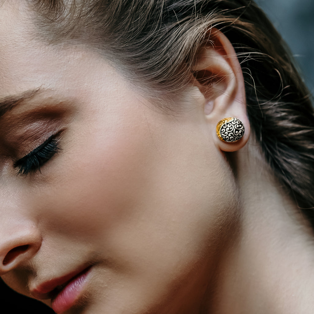 925 Silver Small Subeng Earrings Ayung Collection