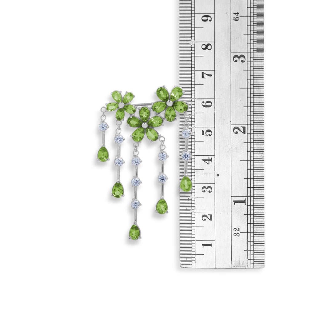 Lush Floral Collection 925 Sterling Silver Brooch