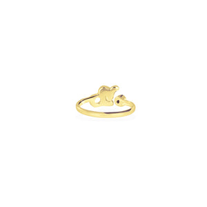 Adjustable Ring/Zodiak Capricorn Untuk Wanita /Silver 925 Dengan Permata Garnet