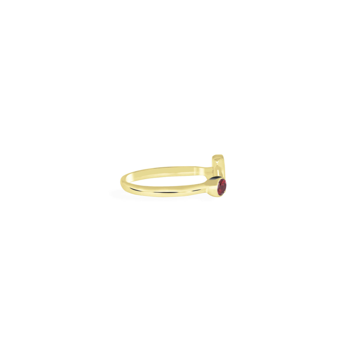Cincin Adjustable Permata Garnet Koleksi Zodiak Sterling Silver 925