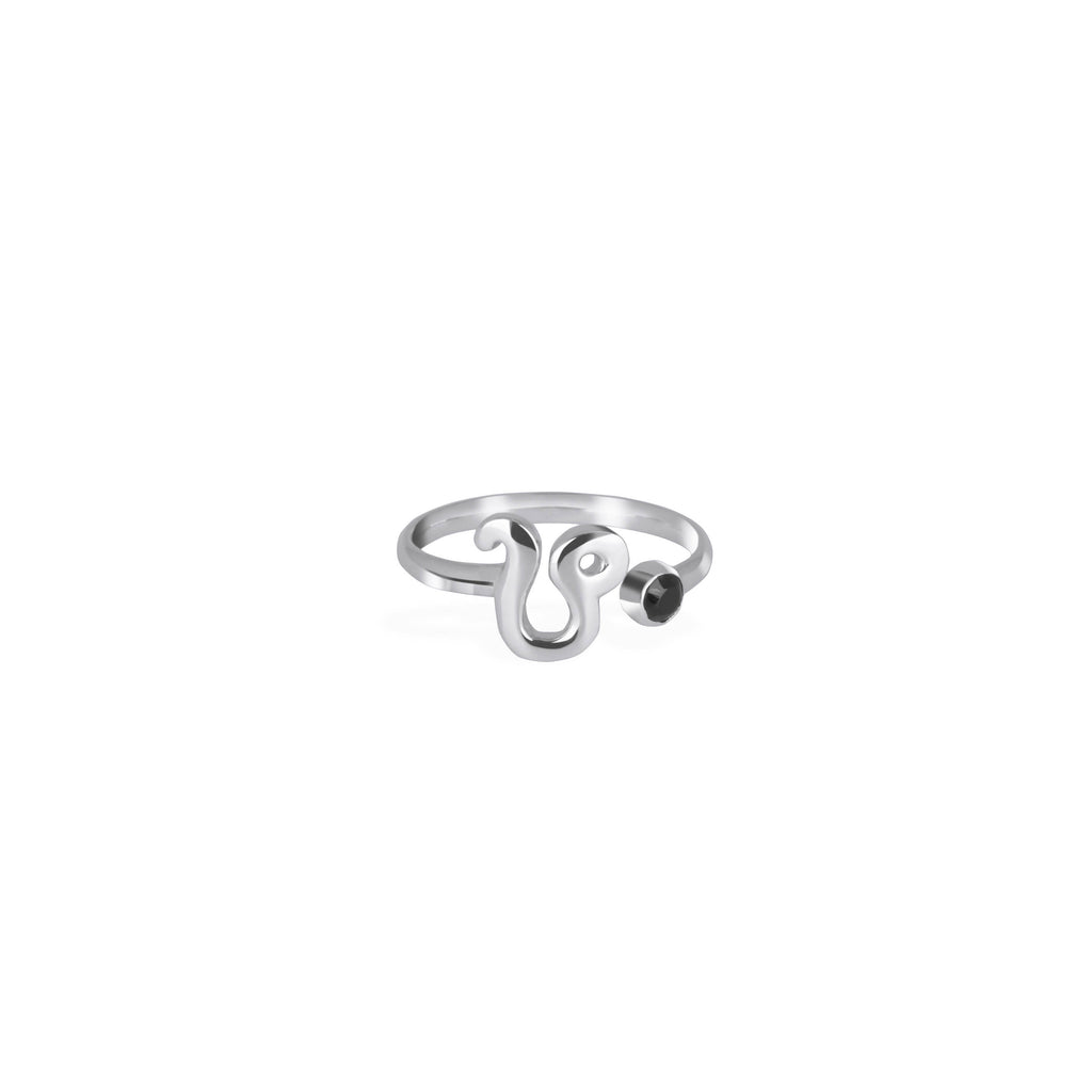 Leo Zodiac/Adjustable Ring Untuk Wanita/Silver 925 Dengan Permata Onyx