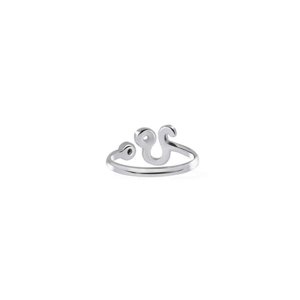 Leo Zodiac/Adjustable Ring Untuk Wanita/Silver 925 Dengan Permata Onyx