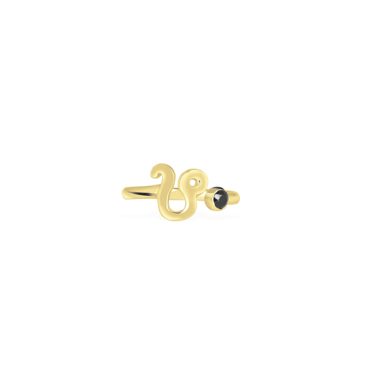 Leo Zodiac/Adjustable Ring Untuk Wanita/Silver 925 Dengan Permata Onyx