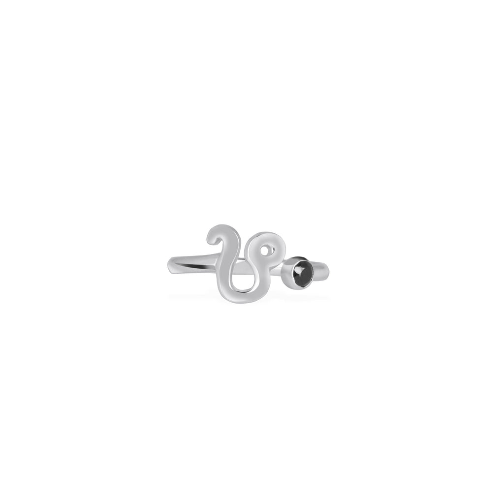 Leo Zodiac/Adjustable Ring Untuk Wanita/Silver 925 Dengan Permata Onyx