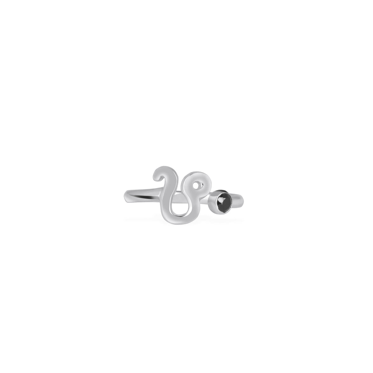 Leo Zodiac/Adjustable Ring Untuk Wanita/Silver 925 Dengan Permata Onyx