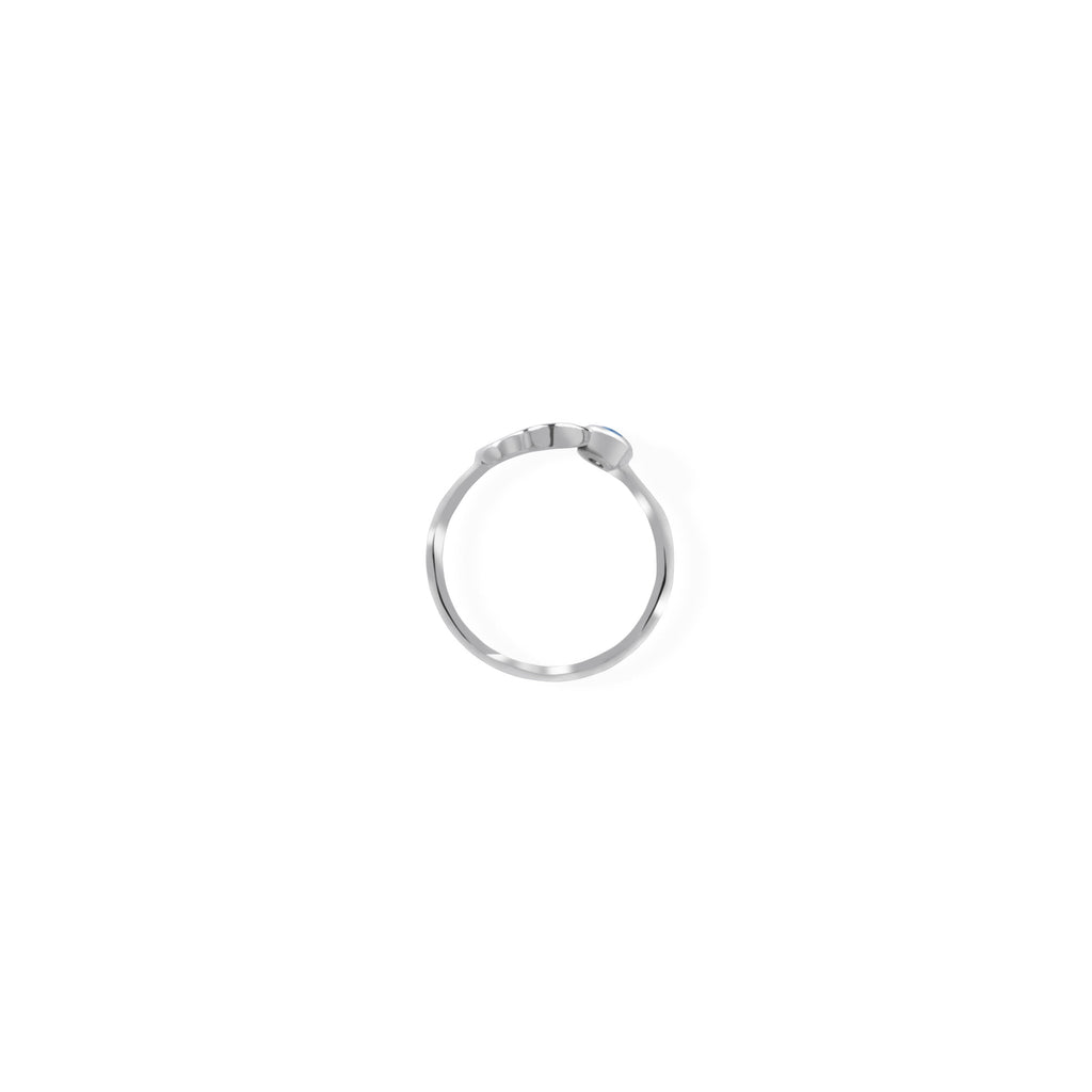 Adjustable Ring/ Zodiak Virgo Untuk Wanita/silver 925 Dengan Permata Safir Biru