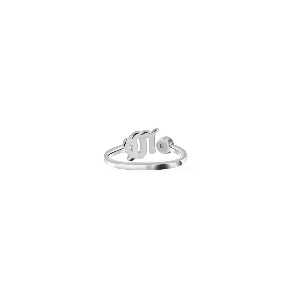 Adjustable Ring/ Zodiak Virgo Untuk Wanita/silver 925 Dengan Permata Safir Biru