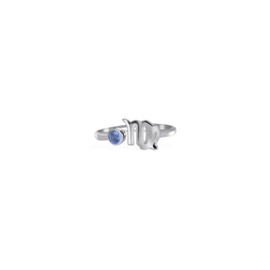 Adjustable Ring/ Zodiak Virgo Untuk Wanita/silver 925 Dengan Permata Safir Biru