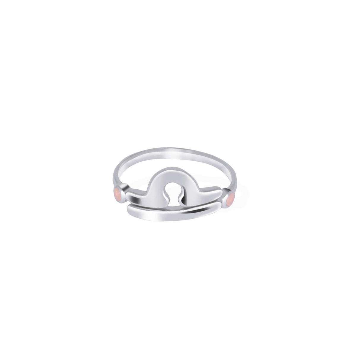 Adjustable Libra Zodiac Ring for Women/Silver925 with Citrine Gemstone