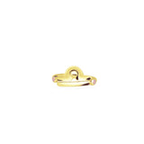 Adjustable Ring Zodiak Libra untuk Wanita/Silver925 dengan Permata Citrine