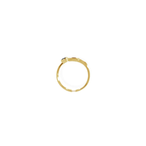 Adjustable Ring/ Zodiak Aries Untuk Wanita/Silver 925 Dengan Safir Biru