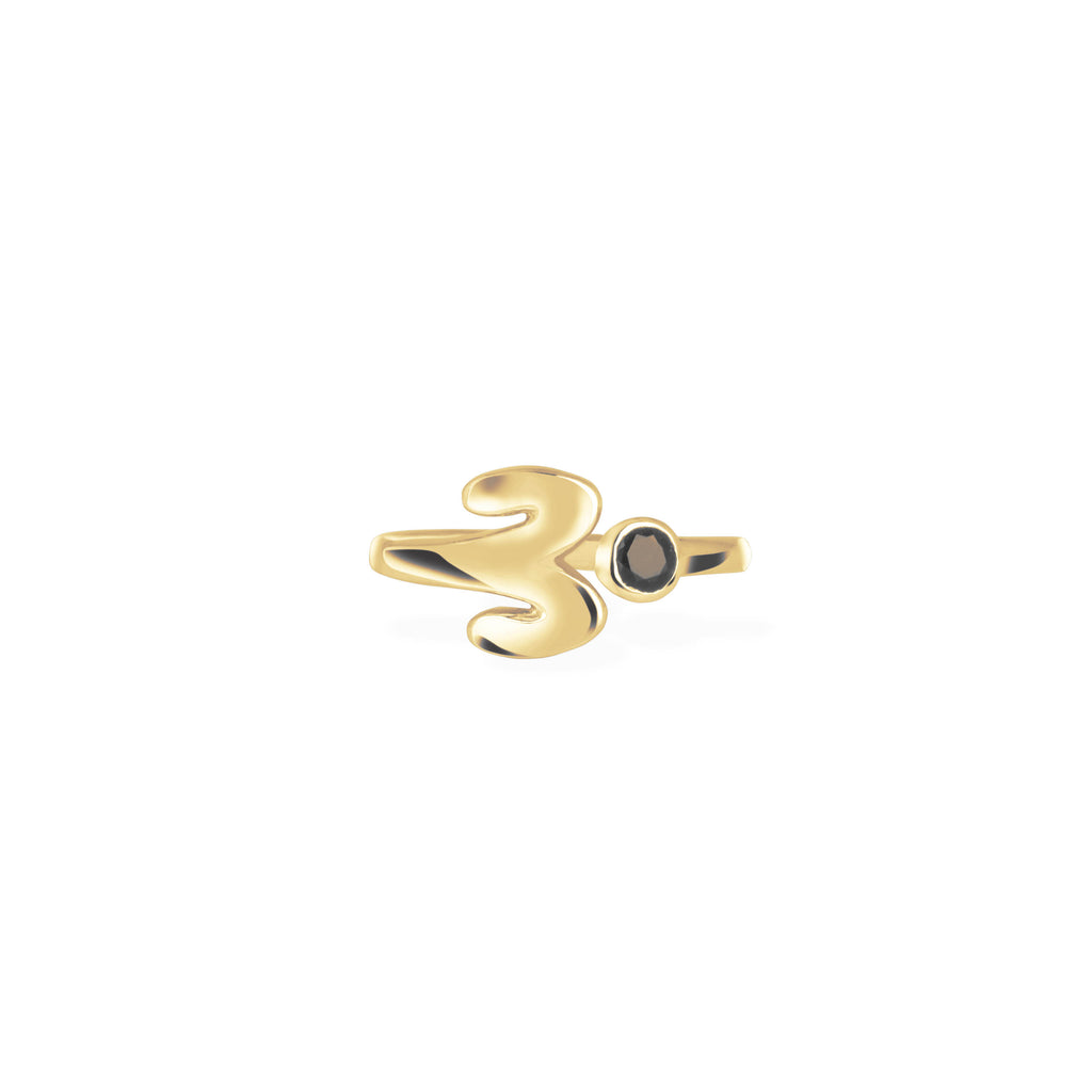 Adjustable Ring/ Aries Zodiac for Women/ 925 Silver with Blue Sapphire