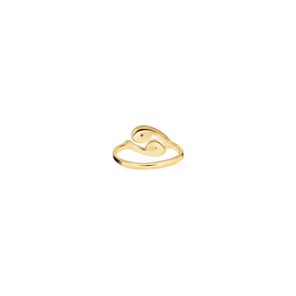 Adjustable Ring Zodiak Cancer Untuk Wanita /Silver 925 Dengan Permata Ruby
