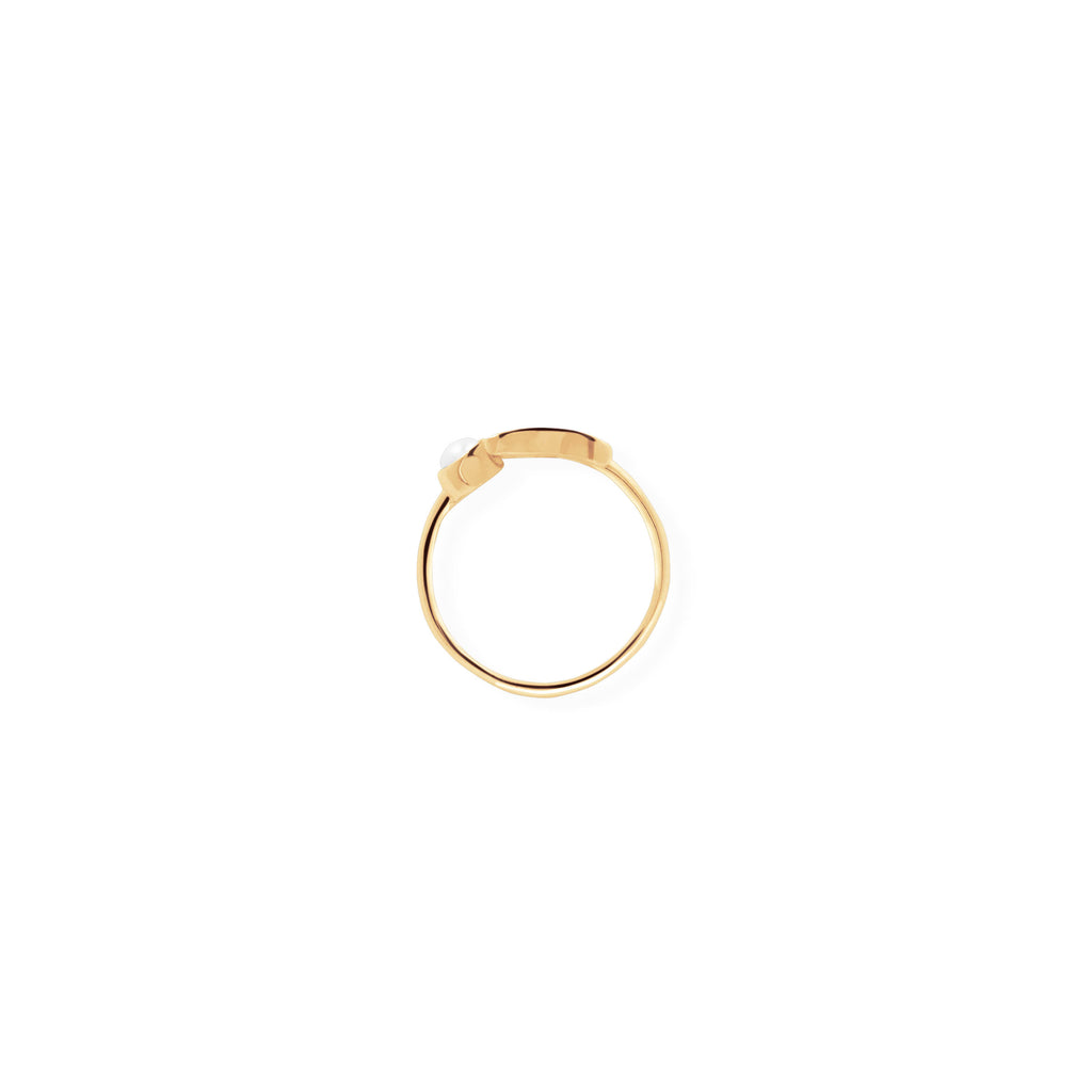 Adjustable ring / Zodiak Gemini Untuk Wanita /Silver 925 Dengan Mutiara Air Tawar