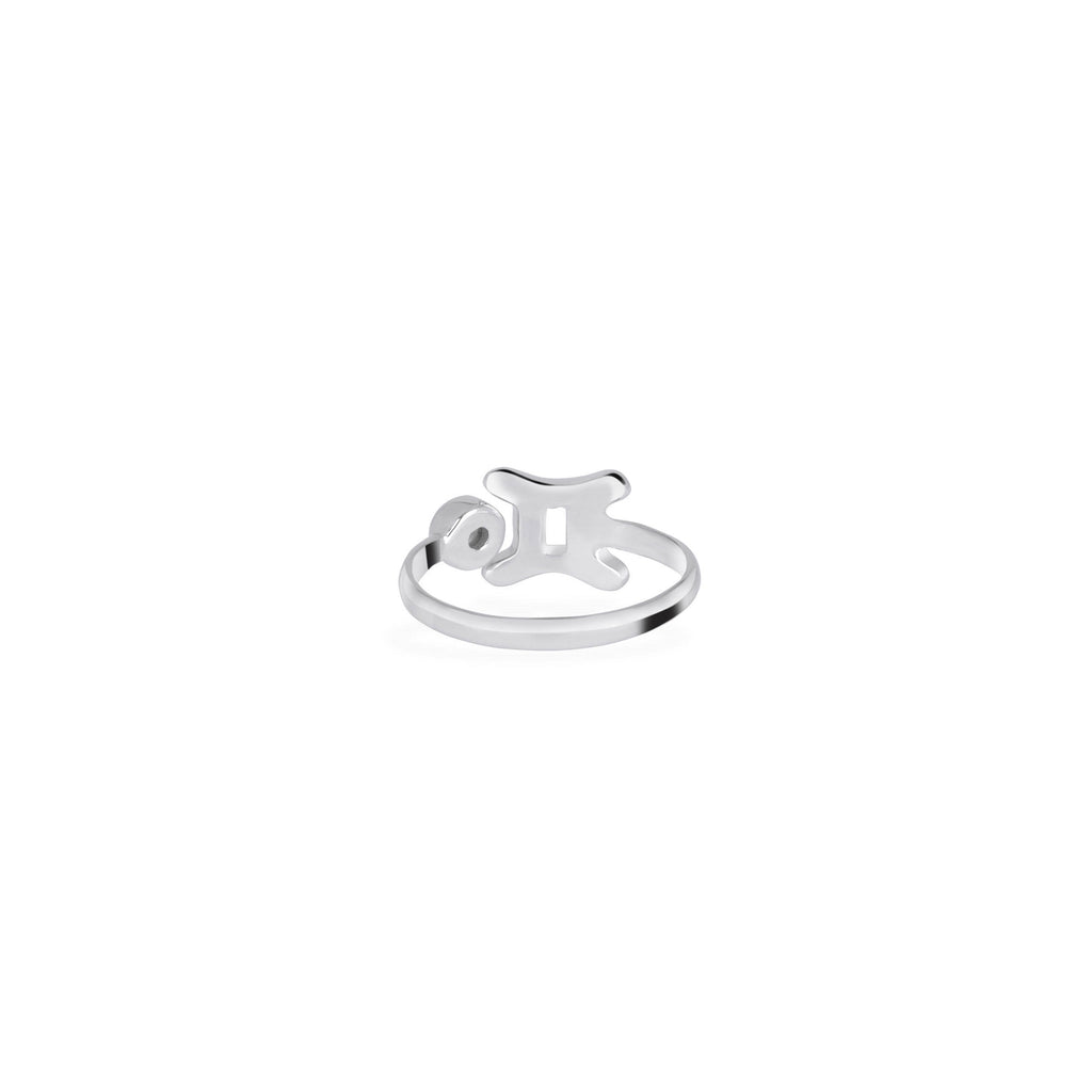 Adjustable ring / Zodiak Gemini Untuk Wanita /Silver 925 Dengan Mutiara Air Tawar
