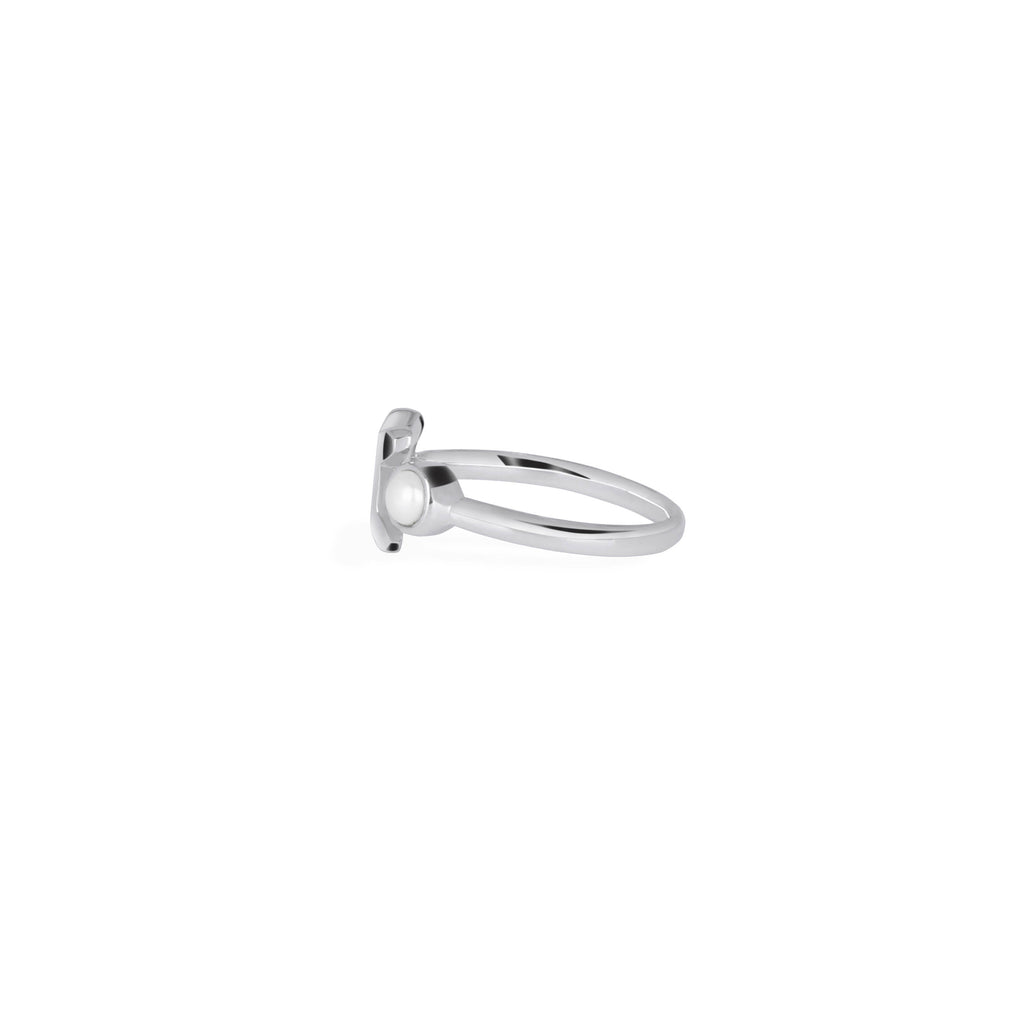 Adjustable ring / Zodiak Gemini Untuk Wanita /Silver 925 Dengan Mutiara Air Tawar