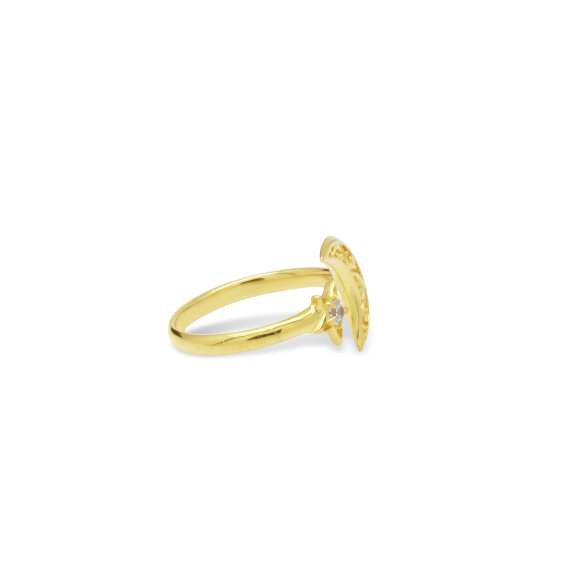 Cincin Perak Koleksi Celestial Bulan Bintang Sterling Silver 925 Single