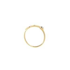 Adjustable Ring /Zodiak Sagitarius Untuk Wanita/Silver 925 Dengan Permata Topaz Biru