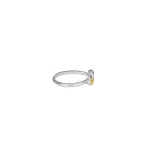 Adjustable Ring  Zodiak Scorpio Untuk Wanita Silver 925 Dengan Permata Citrine