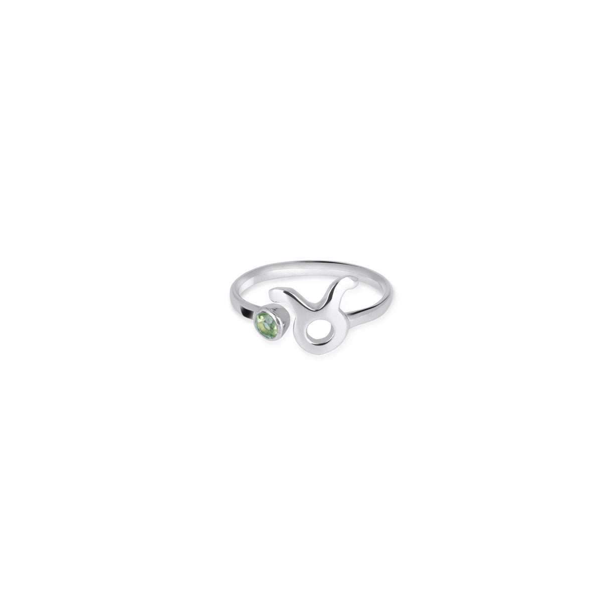 Adjustable Ring /Zodiak Taurus/ Silver 925 Untuk Wanita Dengan Peridot