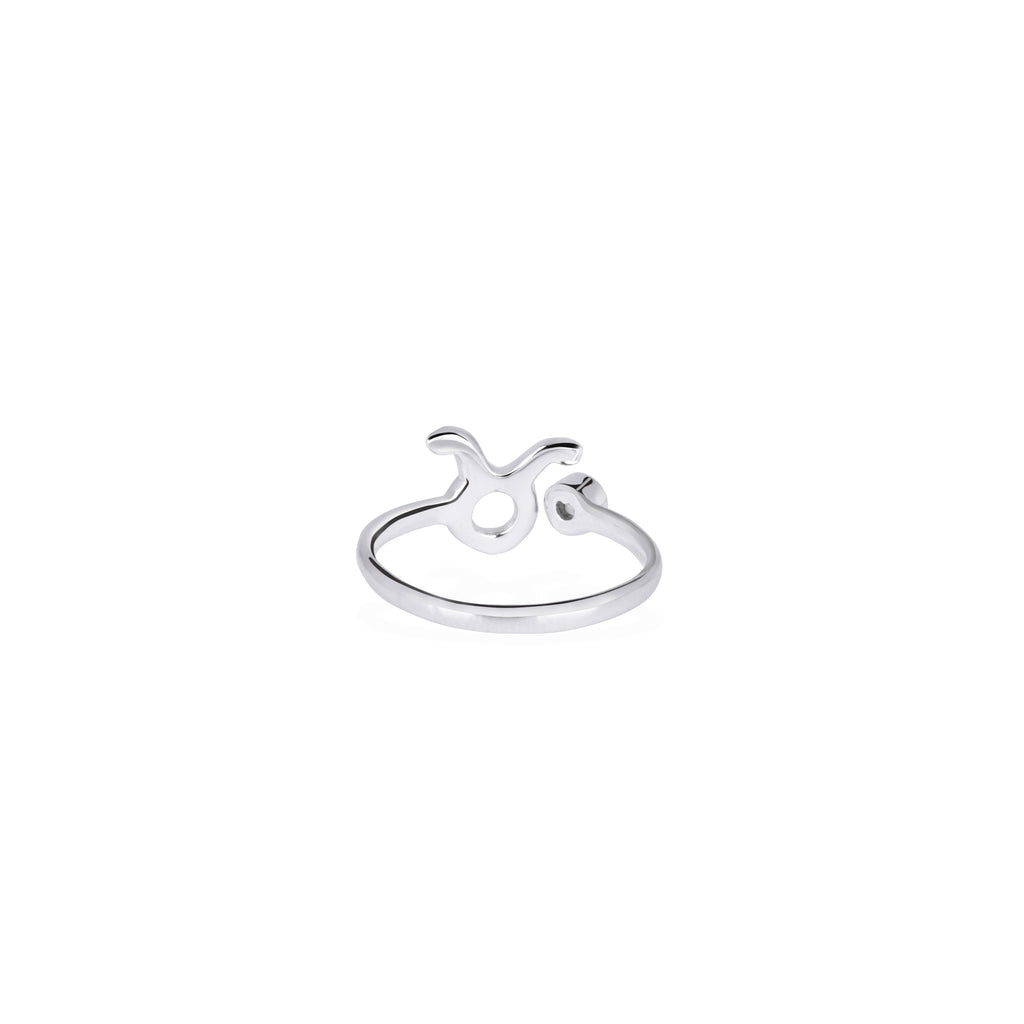 Adjustable Ring /Zodiak Taurus/ Silver 925 Untuk Wanita Dengan Peridot