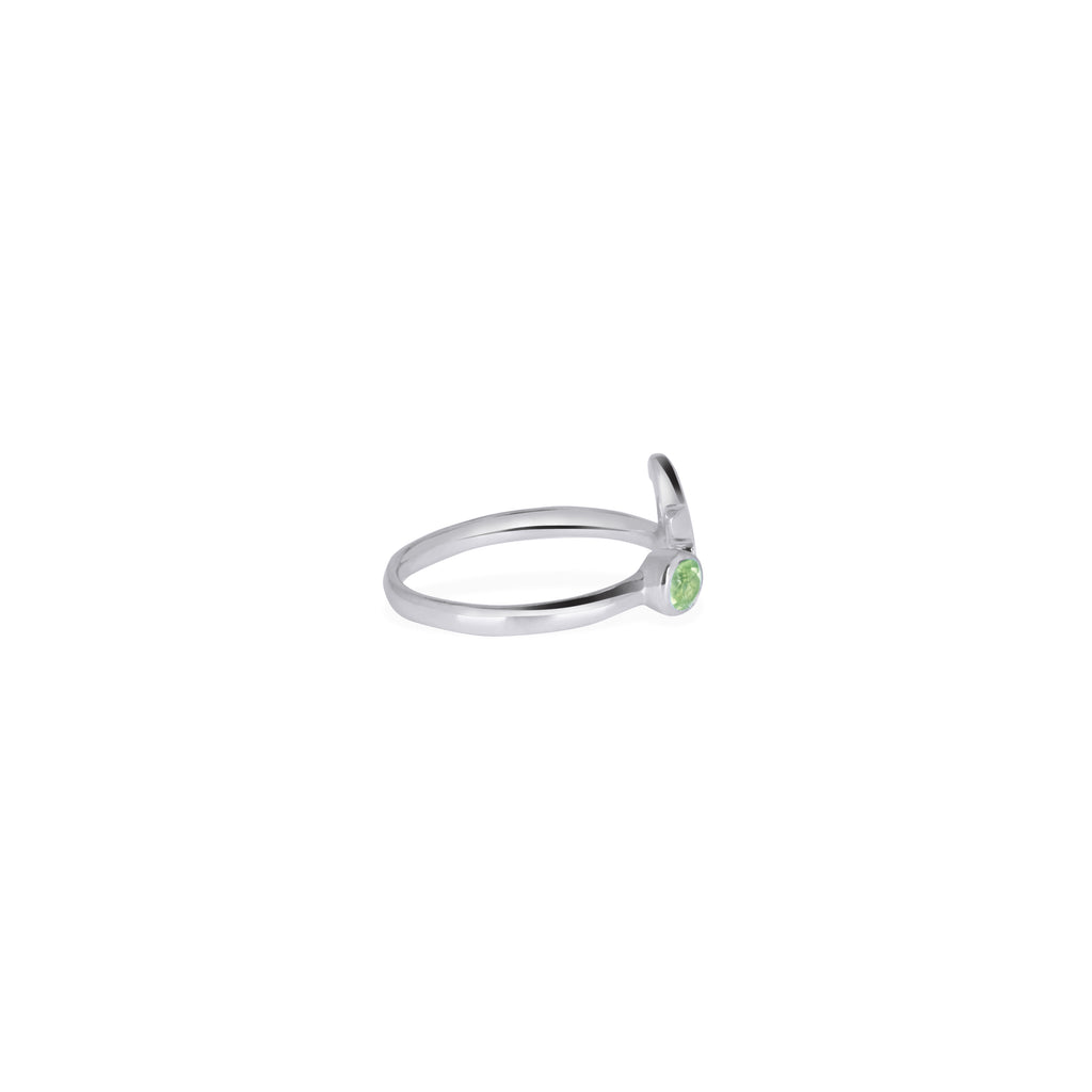 Adjustable Ring /Zodiak Taurus/ Silver 925 Untuk Wanita Dengan Peridot