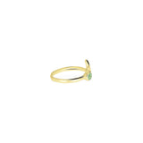Adjustable Ring /Zodiak Taurus/ Silver 925 Untuk Wanita Dengan Peridot