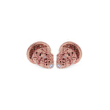 Anting Perak 925 Koleksi Flamboyan Subeng Stud Earrings Rose Gold Plated