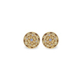 Anting Perak 925 Koleksi Flamboyan Subeng Stud Earrings Gold Plated