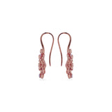 Anting Perak 925 Koleksi Flamboyan Dangling Earrings Rose Gold Plated