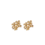 Anting Perak 925 Koleksi Flamboyan Stud Earrings  Gold Plated