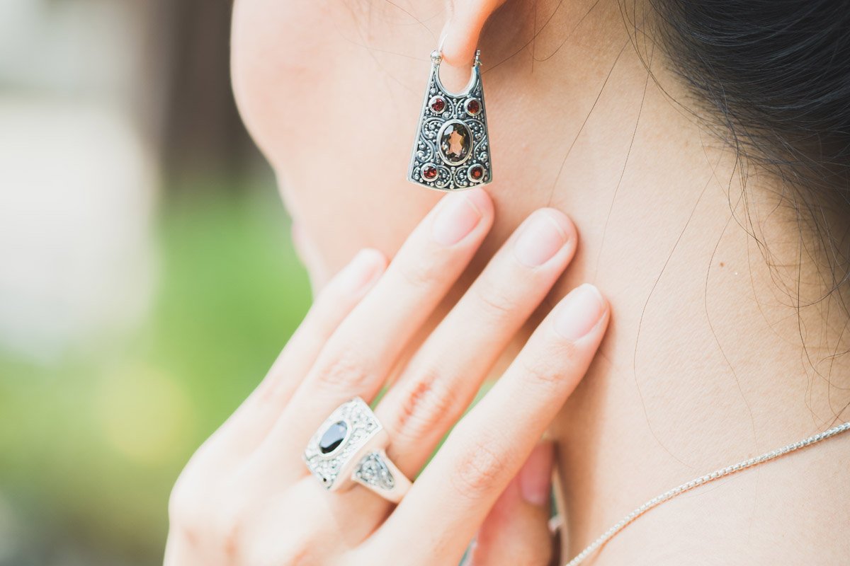 Anting Hoop Perak 925 Koleksi Tridatu