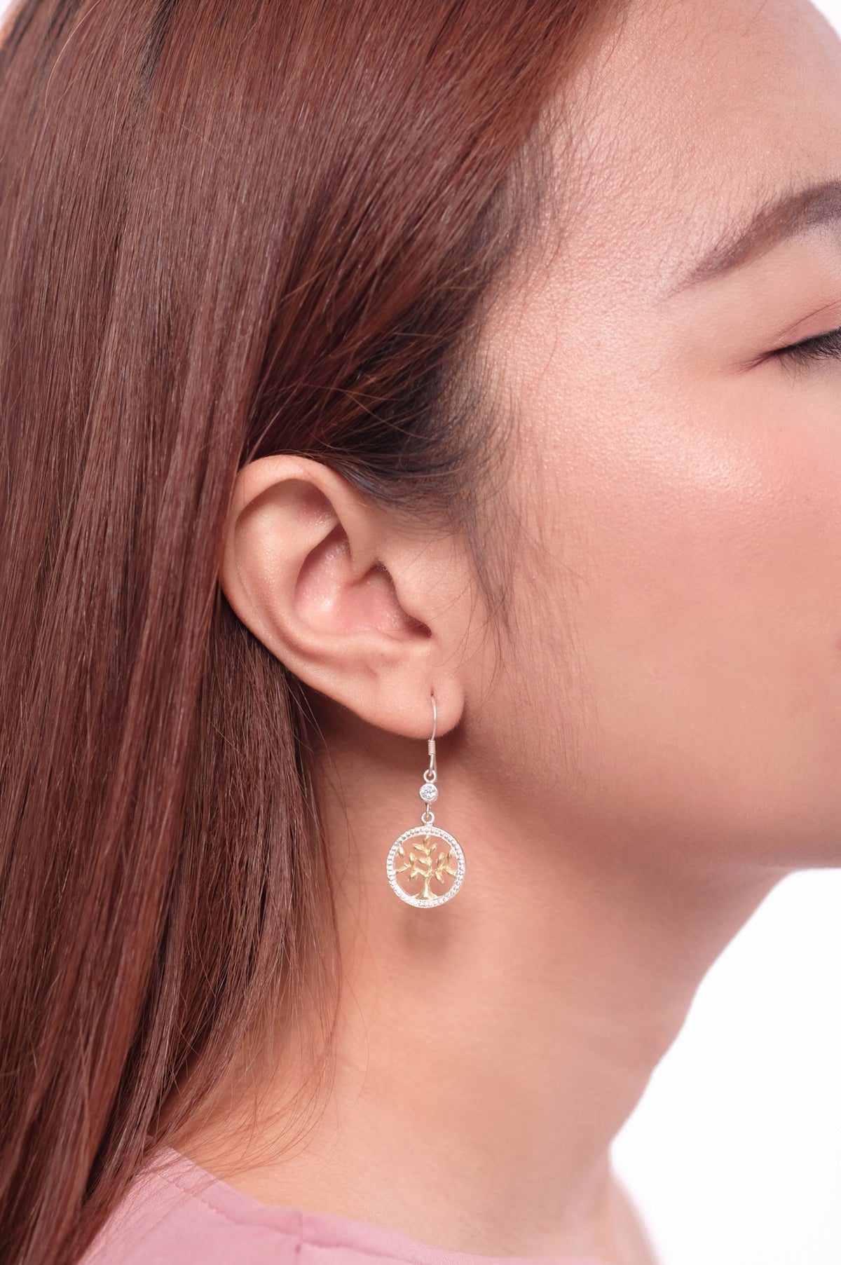 Anting Dangling Perak 925 Koleksi Tree Of Life
