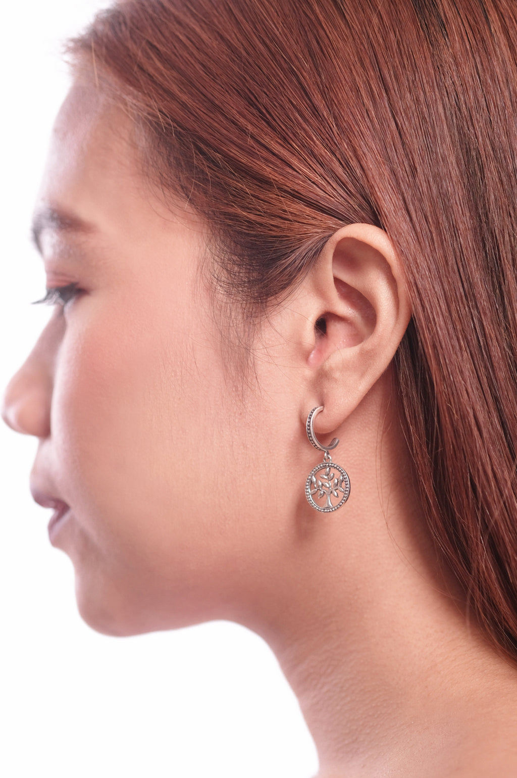 Anting Hoop Perak 925 Koleksi Tree Of Life