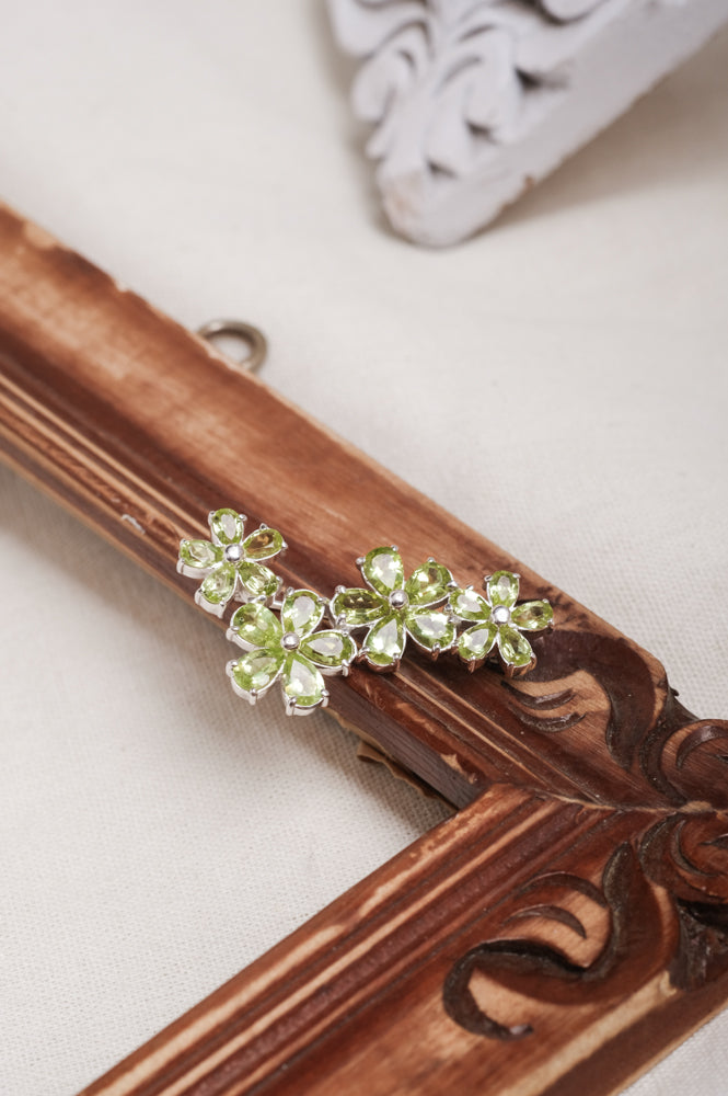 Floral Lush Sterling Silver 925 Single Brooch