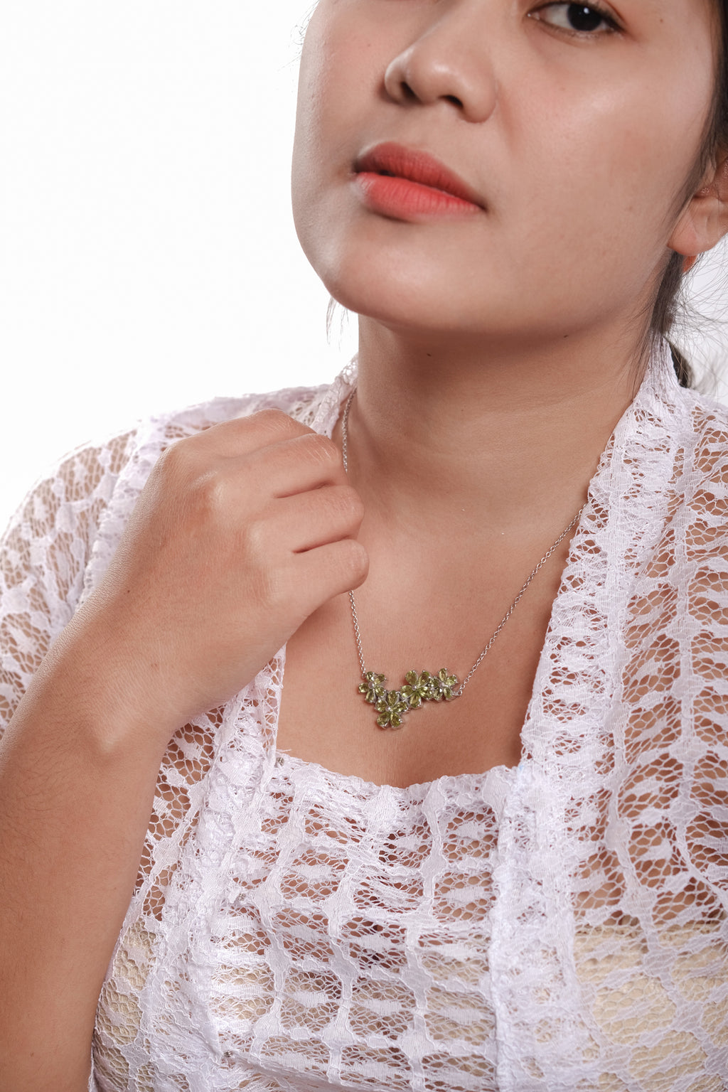 Floral Lush Sterling Silver 925 Necklace