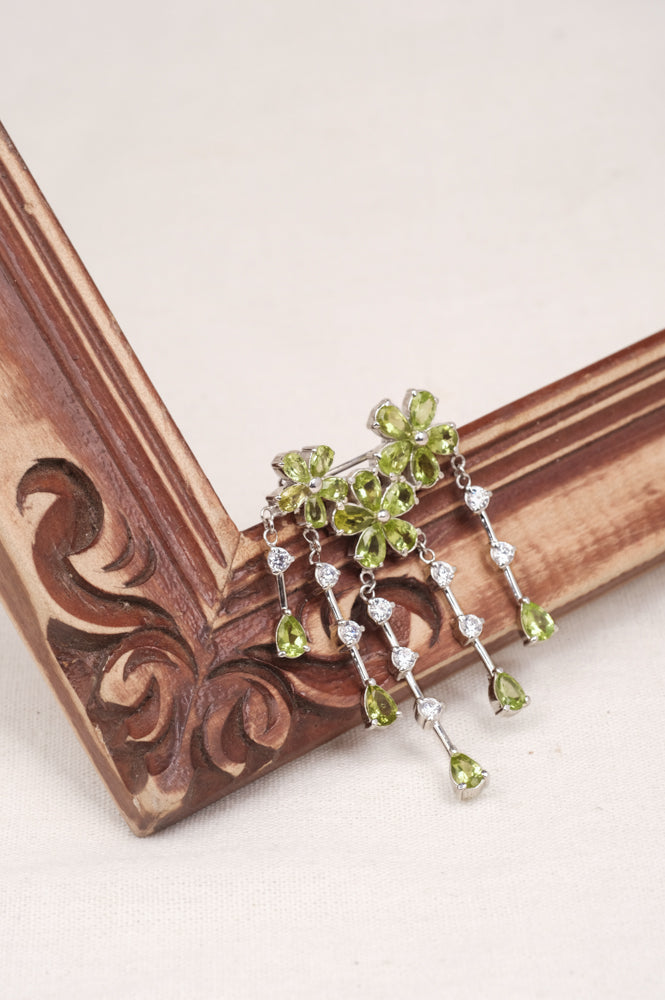 Lush Floral Collection 925 Sterling Silver Brooch