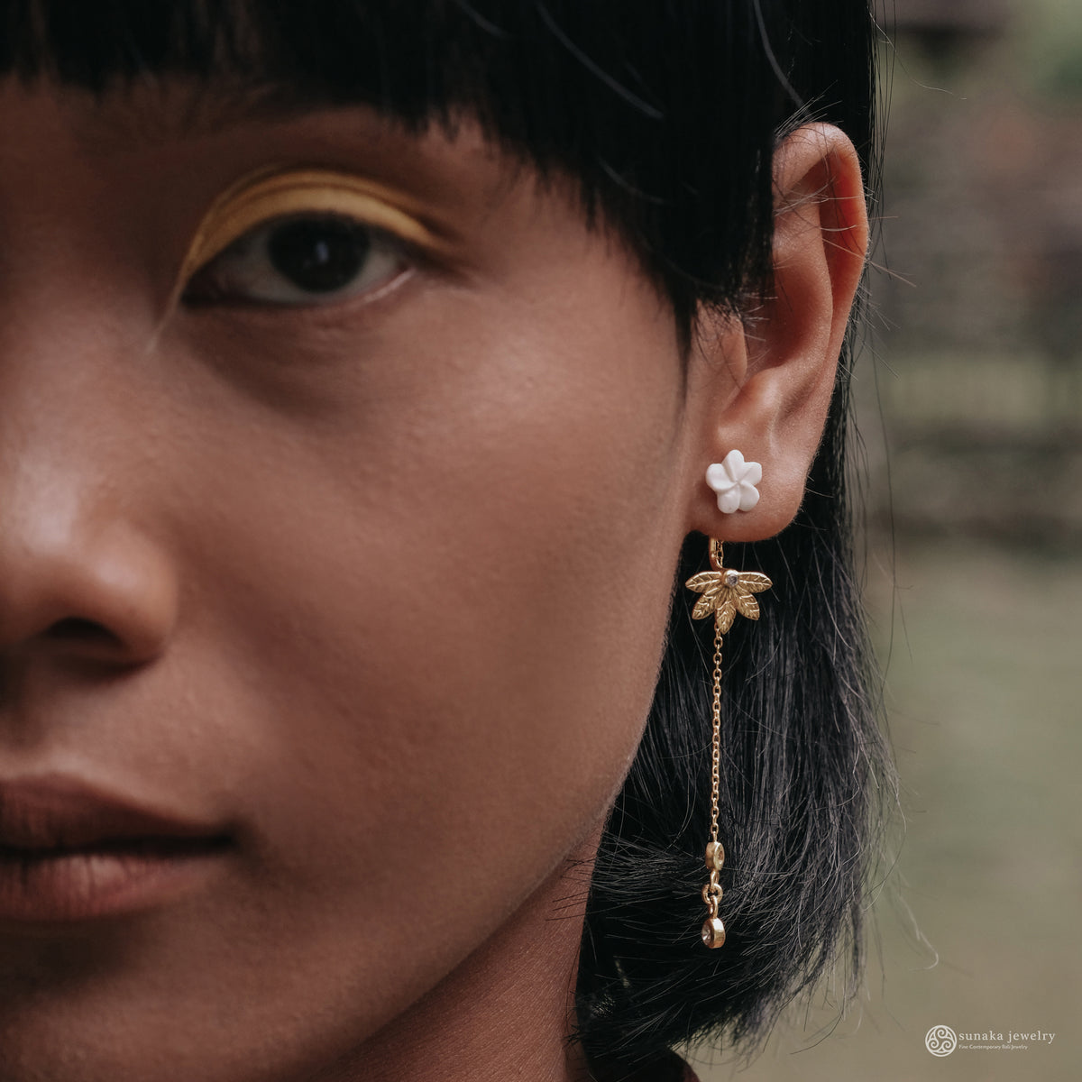 Japanese Multi-functional Earring Collection: Ear Jacket or Drop Chain Earrings