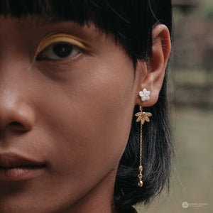 Anting Koleksi Jepun Multi Fungsional ; Ear Jacket or Drop Chain Earrings