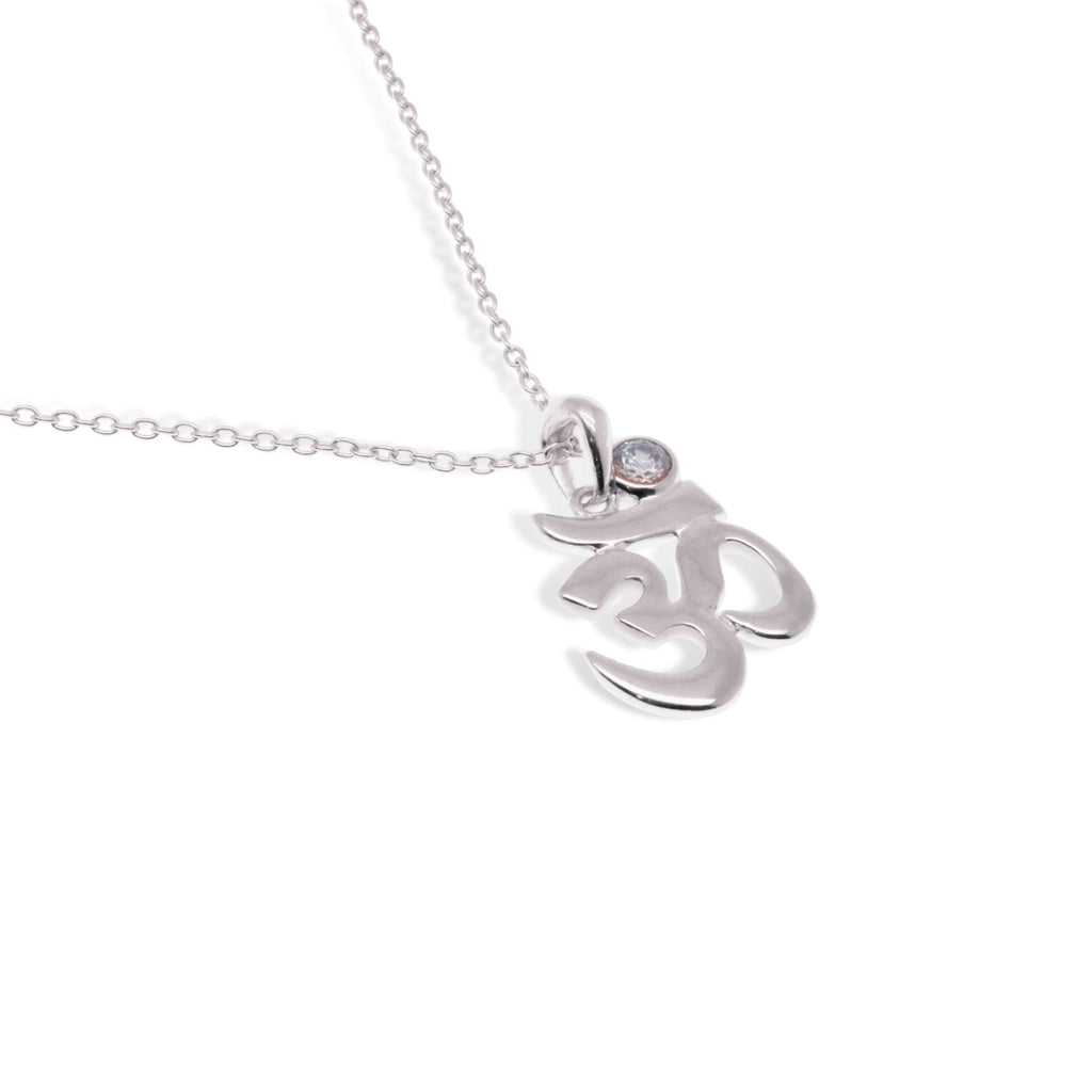 OHM Collection Silver Necklace - Ongkara Sterling Silver 925