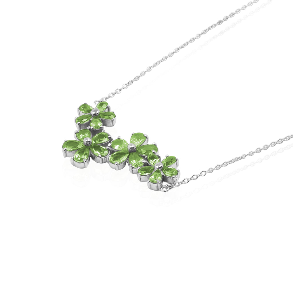 Floral Lush Sterling Silver 925 Necklace