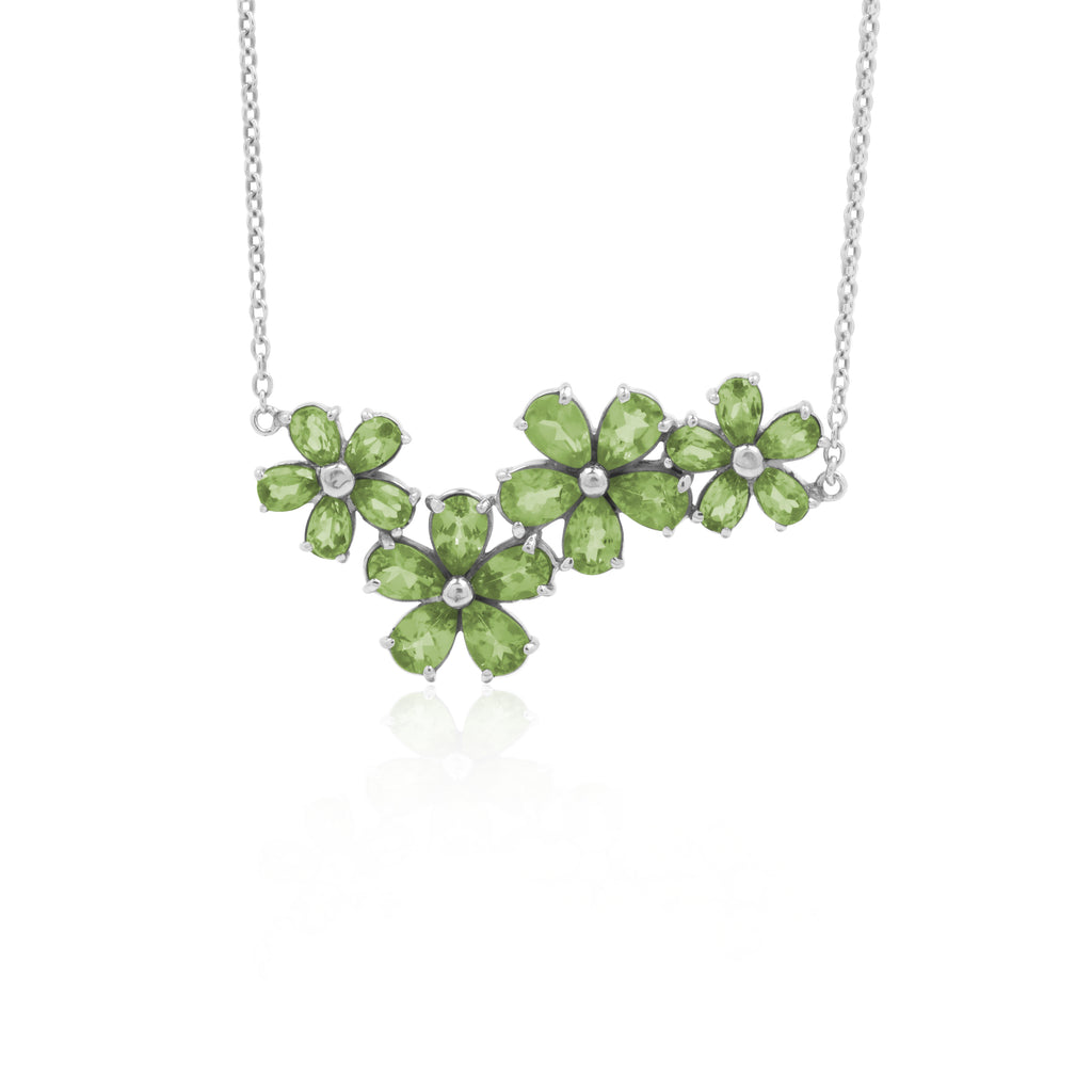 Floral Lush Sterling Silver 925 Necklace