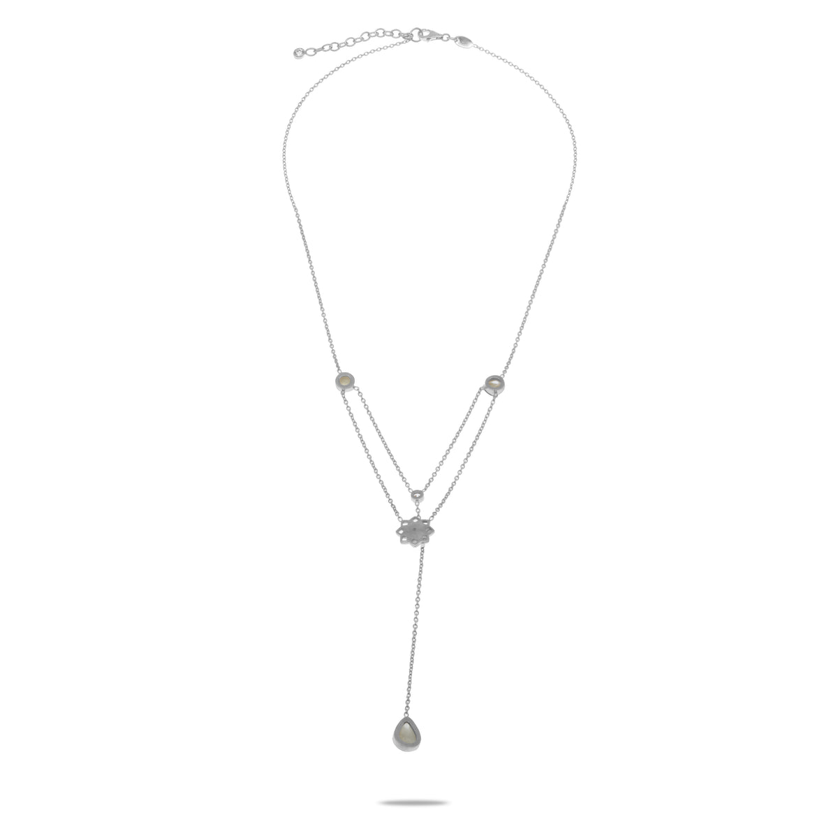 Kalung Rantai Perak Koleksi Moonstone Sterling Silver 925