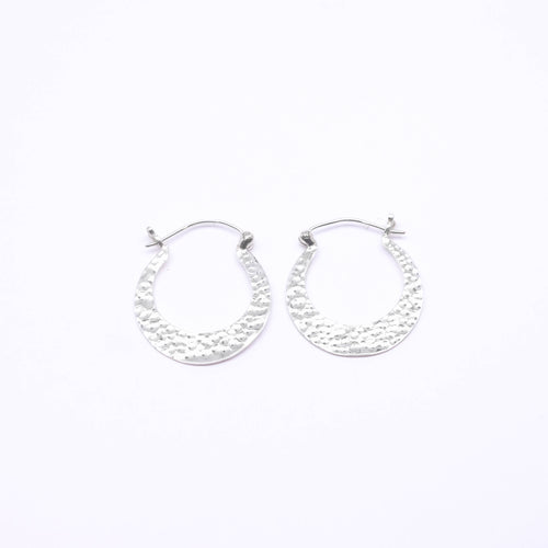 Anting Hoop Medium Perak 925 Koleksi Getokan