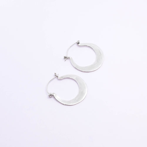 Small Silver Hoop Earrings