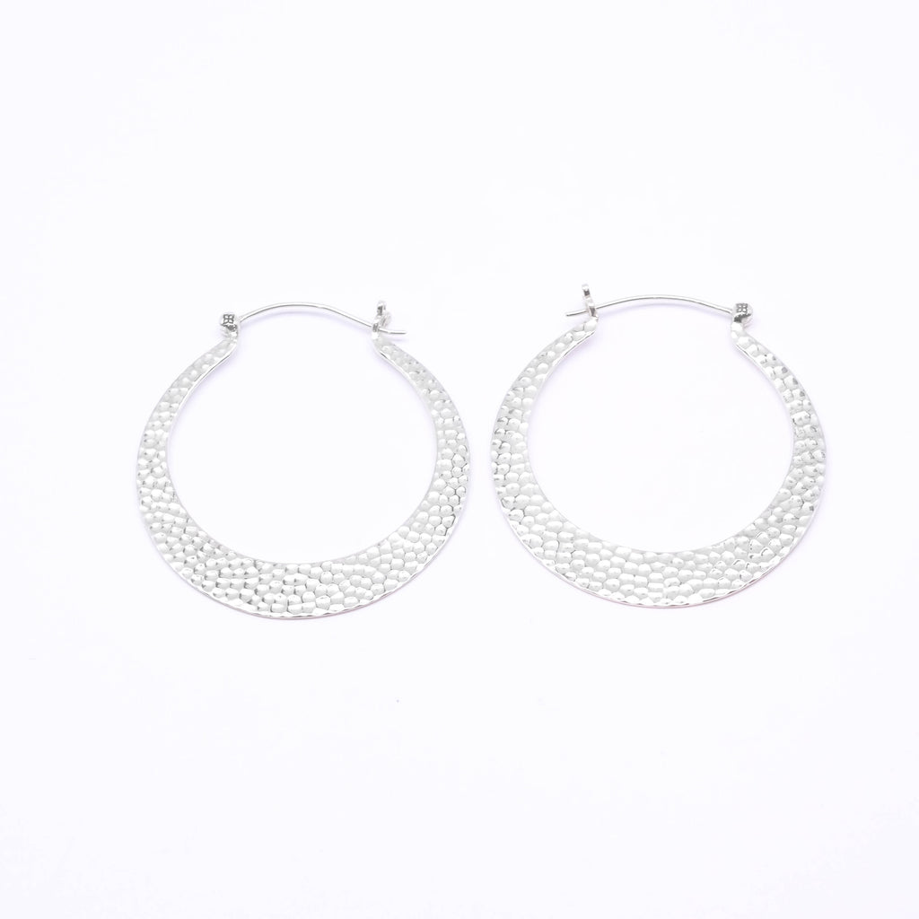 Anting Hoop Besar Perak 925 Koleksi Getokan