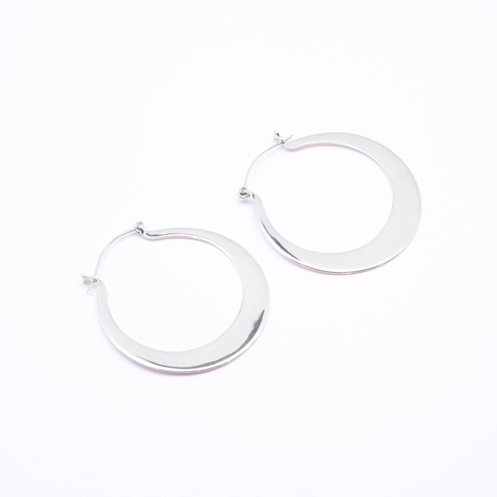 Anting Hoop Besar Perak 925 Koleksi Getokan