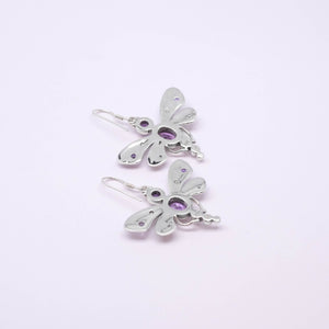 Capung Bali Silver Exotic Dragonfly Earrings