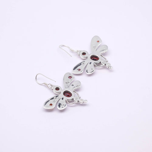 Exotic Dragonfly Collection 925 Sterling Silver Earrings